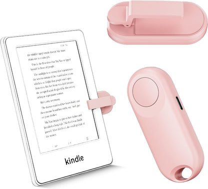 RF Remote Control Page Turner for Kindle Paperwhite Accessories Ipad Reading Kobo Surface Comics/Novels iPhone Tablets Android Taking Photos Camera Video Recording Remote Triggers(Pink)
