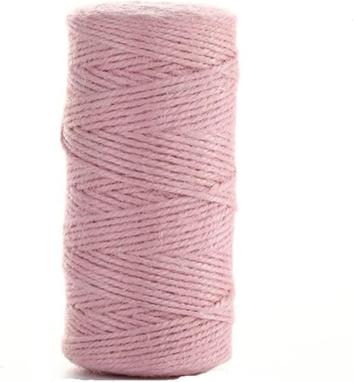 300 Feet Natural Jute Light Pink Twine String for Crafts Gift Christmas Decoration Durable String for Gardening Applications(Pink)