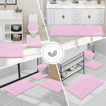 Bathroom Rugs 24X16, Luxury Chenille Extra Soft Absorbent Bath Mat