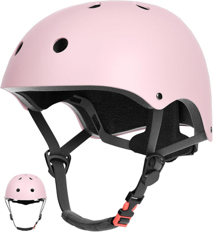 Kids Bike Helmet Toddler Helmets for Ages 3-8 Years Old Girls Boys Kid Adjustable Skateboard Bicycle Helmets Multi-Sport Ventilation Skateboarding Cycling Scooter Roller Skate Helmet