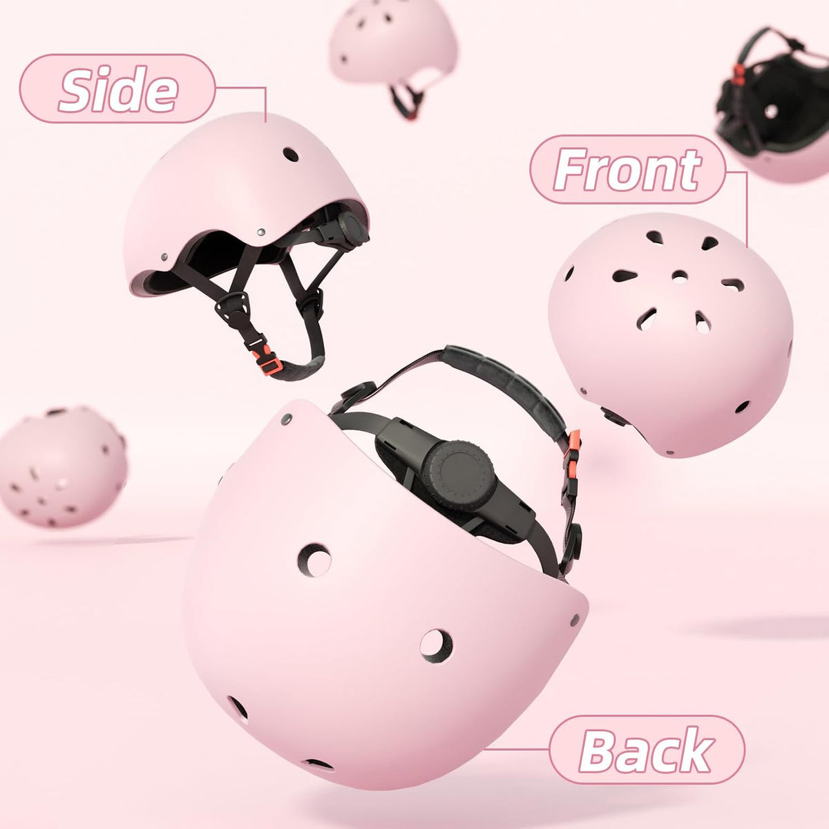 Kids Bike Helmet Toddler Helmets for Ages 3-8 Years Old Girls Boys Kid Adjustable Skateboard Bicycle Helmets Multi-Sport Ventilation Skateboarding Cycling Scooter Roller Skate Helmet