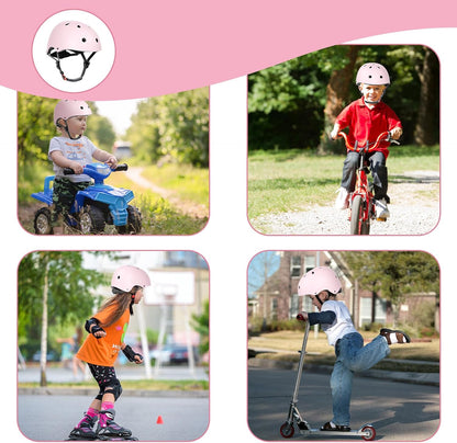 Kids Bike Helmet Toddler Helmets for Ages 3-8 Years Old Girls Boys Kid Adjustable Skateboard Bicycle Helmets Multi-Sport Ventilation Skateboarding Cycling Scooter Roller Skate Helmet