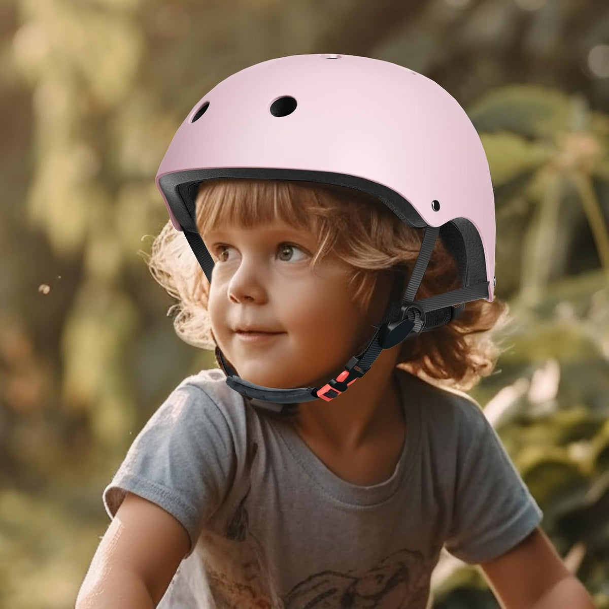 Kids Bike Helmet Toddler Helmets for Ages 3-8 Years Old Girls Boys Kid Adjustable Skateboard Bicycle Helmets Multi-Sport Ventilation Skateboarding Cycling Scooter Roller Skate Helmet