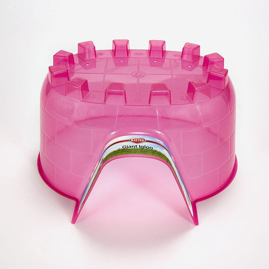 Kaytee Igloo Habitat Hideout For Pet Rabbits, Ferrets, Guinea Pigs, and Other Small Animals, Giant