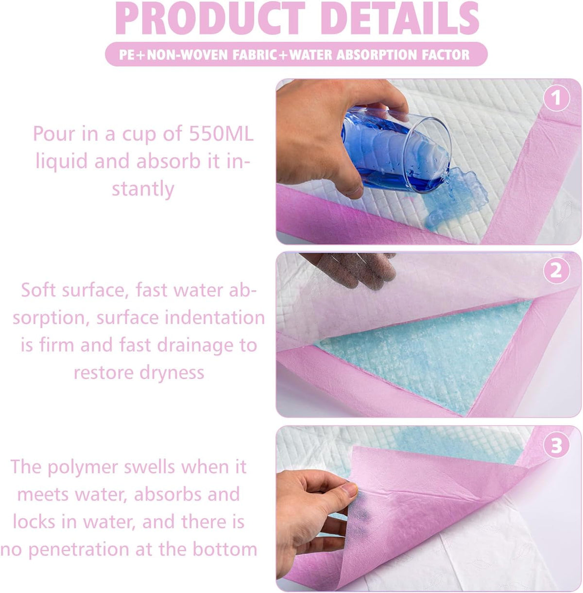 25PCS Disposable Toilet Mats Absorbent Toilet Floor Protector from Urine