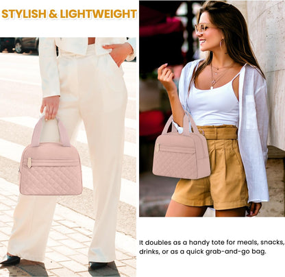 Insulated Small Lunch Bag for Women, Portable Lunch Box Adults