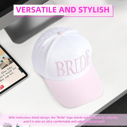 Bride Trucker Hat |Wedding Cap for Bride-to-Be，Bach Party Decorations, Bridesmaid Gift, Bridal Headwear,Wedding Cap