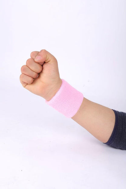 4 Pack 3 inch Wrist Sweatbands Tennis Wrist Bands Absorbent Sweat Band for Men and Women - Elastic Athletic Wrist Bands for Tennis, Basketball, Running, Working Out