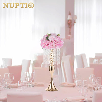 Pink Flower Centerpieces for Tables: 2 Pcs Artificial Rose Ball