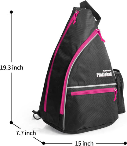 Pickleball Bag with Fence Hook/Large Capacity/5 Dedicated Pockets