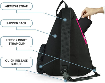 Pickleball Bag with Fence Hook/Large Capacity/5 Dedicated Pockets