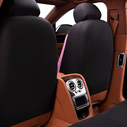 Butterfly car seat Covers ful Set Fashion Universal Lady Woman Female Rear Bench Split Colorized (Pink, 2 Fronts - Lace)