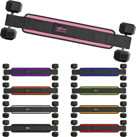Hip Thrust Belt - Heavy duty, Comfortable, Adjustable Glute Trainer with Anti-Slip Pads. Ideal for Home Workouts with Dumbbells, Kettlebells, Plates. Extra Padding for Gym and Home Fitness hold up to 600 lbs - Baby Pink