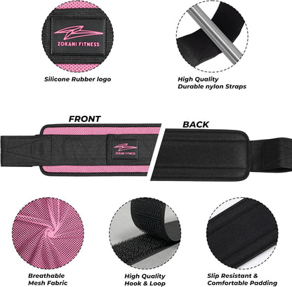 Hip Thrust Belt - Heavy duty, Comfortable, Adjustable Glute Trainer with Anti-Slip Pads. Ideal for Home Workouts with Dumbbells, Kettlebells, Plates. Extra Padding for Gym and Home Fitness hold up to 600 lbs - Baby Pink