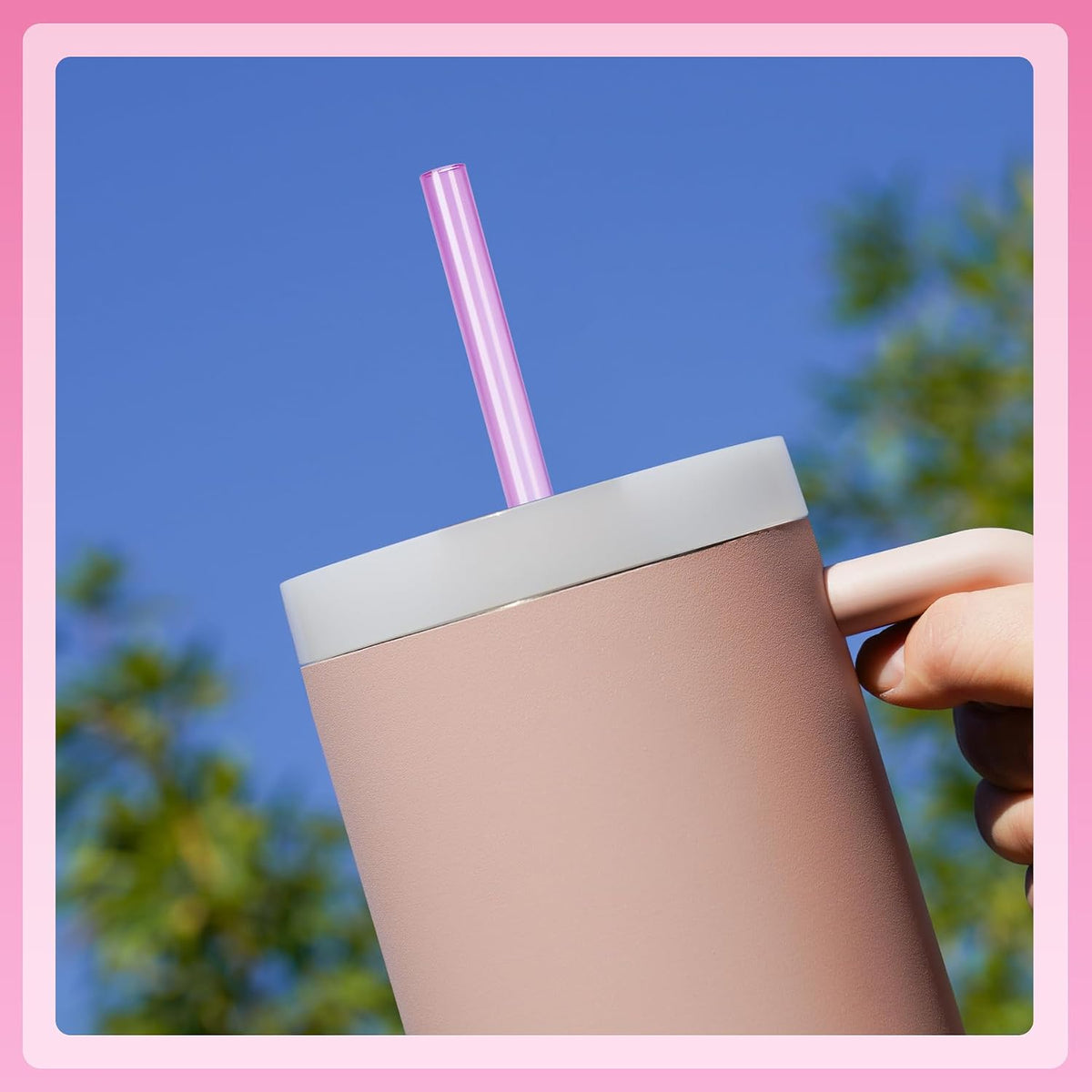 12-Pack Plastic Reusable Straws Fit for Stanley 40 30 64 oz Tumbler