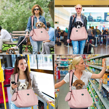 XL Dog Sling 15-25lbs, Hands-Free Carrier with Bottom Support Pad