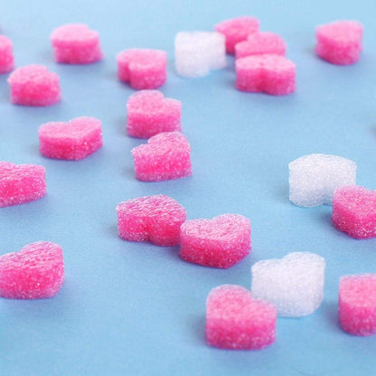 500 Pieces Gift Box Filler Shreds Mini Heart Foam Beads Gift Basket Filler Bedding Pearl Wool Material for Crafts DIY Package Packing Decoration Party Wedding Supply, Pink