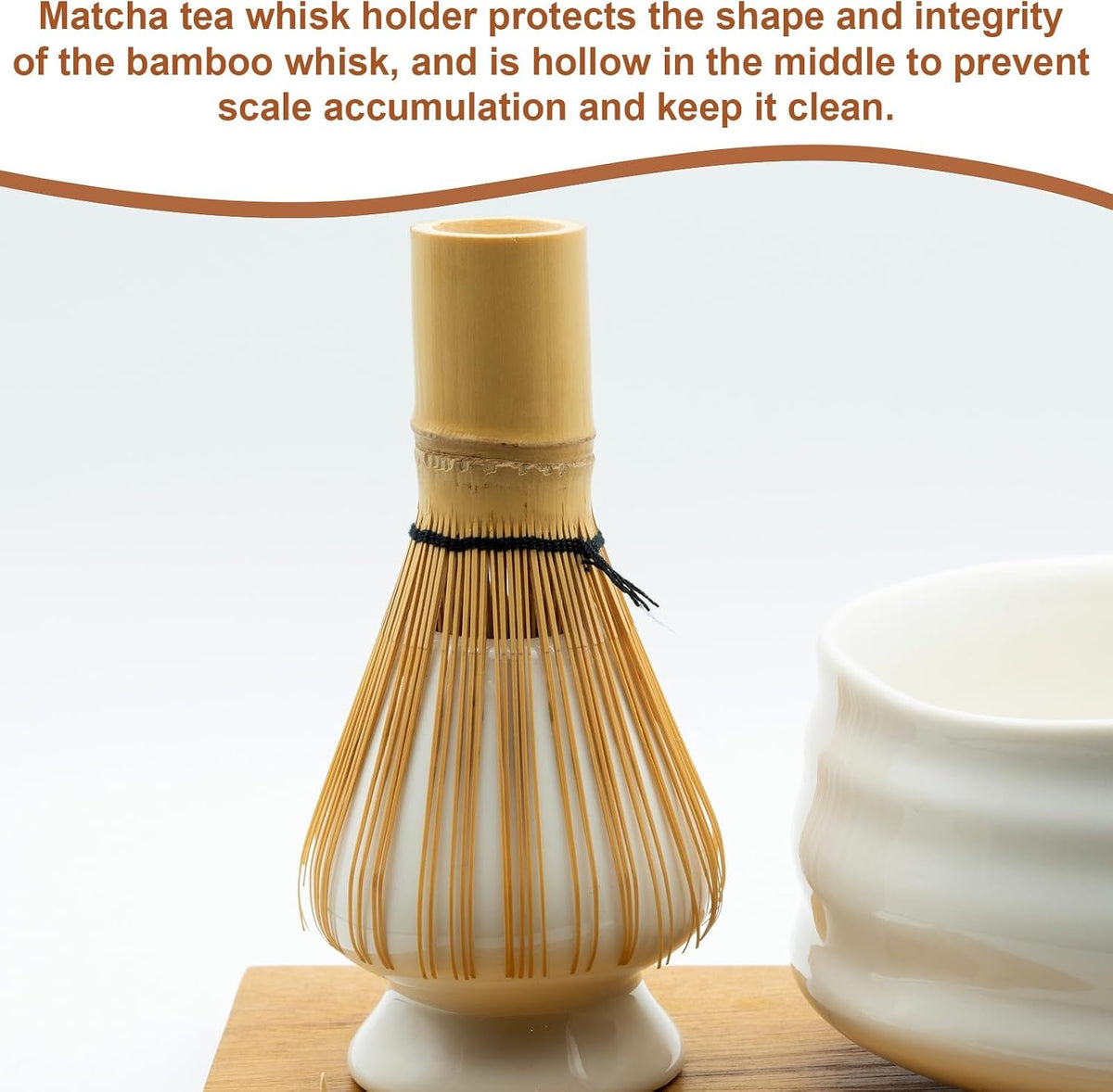 Ceramic Chasen Stand 75mm Matcha Whisk Holder Teas Set Whisks Stand Traditional Matcha Chasen Holder Tea Set Accessories, Blue Pink