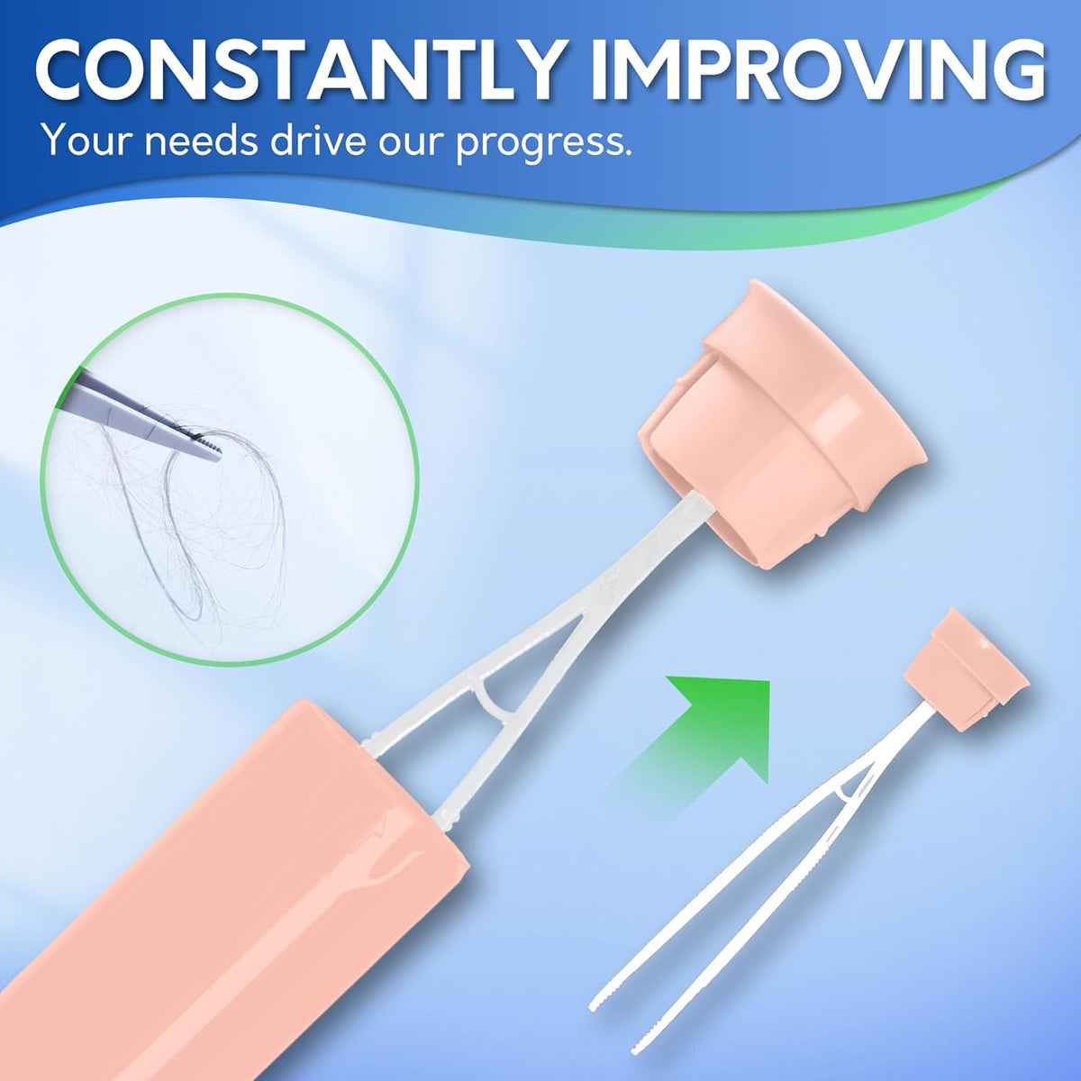 Toilet Brush and Holder Set, Silicone Toilet Bowl Cleaner Brush, Toilet Scrubber Brush with Tweezers for Bathroom Cleaning, RV Accessories and House Organization Must-Haves - Pink