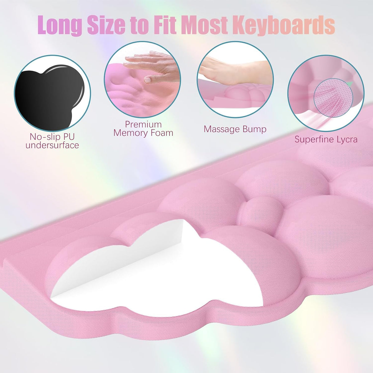 Wrist Rest with Keyboard Stand, Ergonomic Computer Wrist Support Pad
