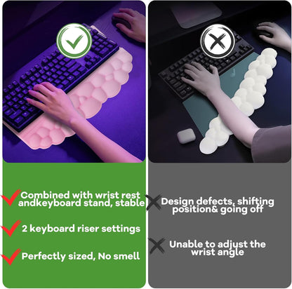 Wrist Rest with Keyboard Stand, Ergonomic Computer Wrist Support Pad
