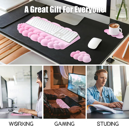 Wrist Rest with Keyboard Stand, Ergonomic Computer Wrist Support Pad