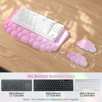 Wrist Rest with Keyboard Stand, Ergonomic Computer Wrist Support Pad