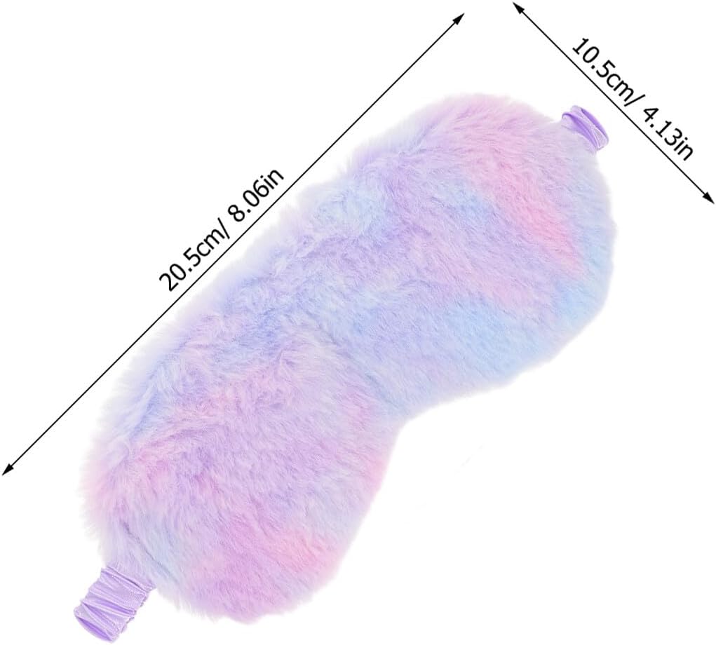 2pcs Plush Bunny Sleep Mask for Boys and Girls and Teens, Light Blocking