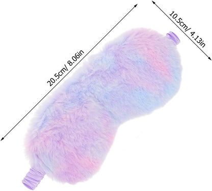 2pcs Plush Bunny Sleep Mask for Boys and Girls and Teens, Light Blocking