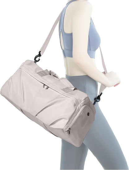 Gym Bag for Women with Shoe Compartment, Sport Travel Duffel Bag for Men