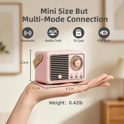 Retro Bluetooth Speaker, Gifts for Teen Girls, Cute Room Decor