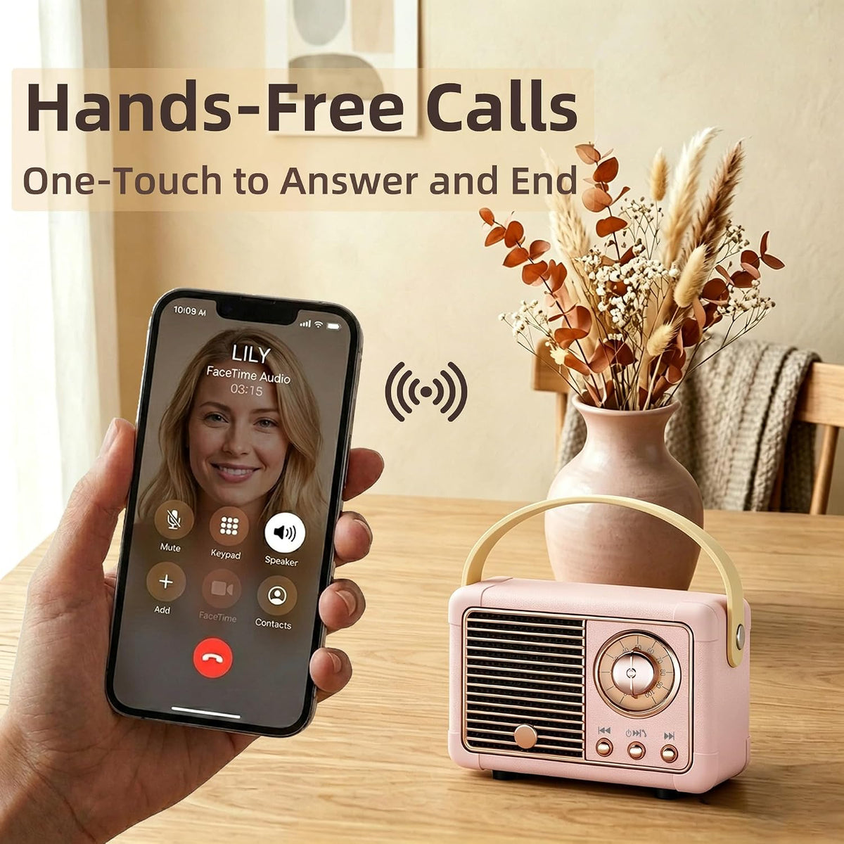 Retro Bluetooth Speaker, Gifts for Teen Girls, Cute Room Decor