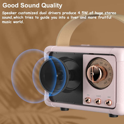 Retro Bluetooth Speaker, Gifts for Teen Girls, Cute Room Decor