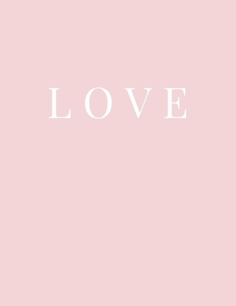 Love: Baby Pink Decorative Coffee Table Book for Stacking and Home Decoration