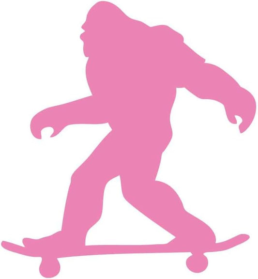 Big Foot Riding Skateboard 8 inch Light Pink Indoor Outdoor Vinyl Decal