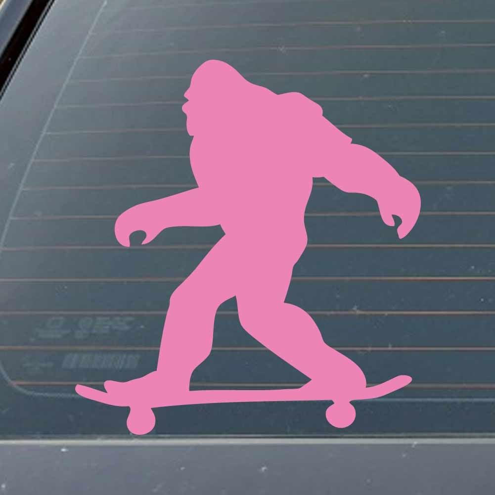 Big Foot Riding Skateboard 8 inch Light Pink Indoor Outdoor Vinyl Decal