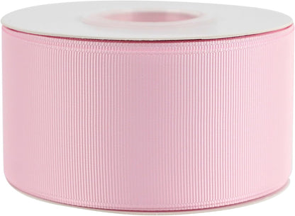 Pink Grosgrain Ribbon 2 Inch Grosgrain Hair Ribbons 25 Yards Per Roll Light Pink Baby Shower Ribbon for Hair Bow Supplies Boutique Ribbons for Crafts, Sewing, Scrapbooking