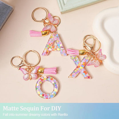 Matte Pink Chunky Glitter,1.76oz/50g Mixed Pink Resin Glitter