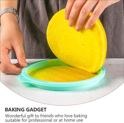4pcs Rainbow Cake Molds Silicone round Baking Pans for Layer Cakes