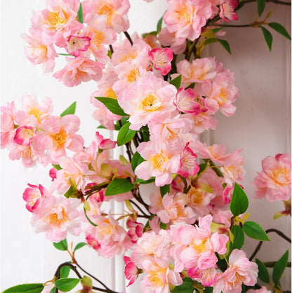30in. Artificial Pink Cherry Blossom Wreath