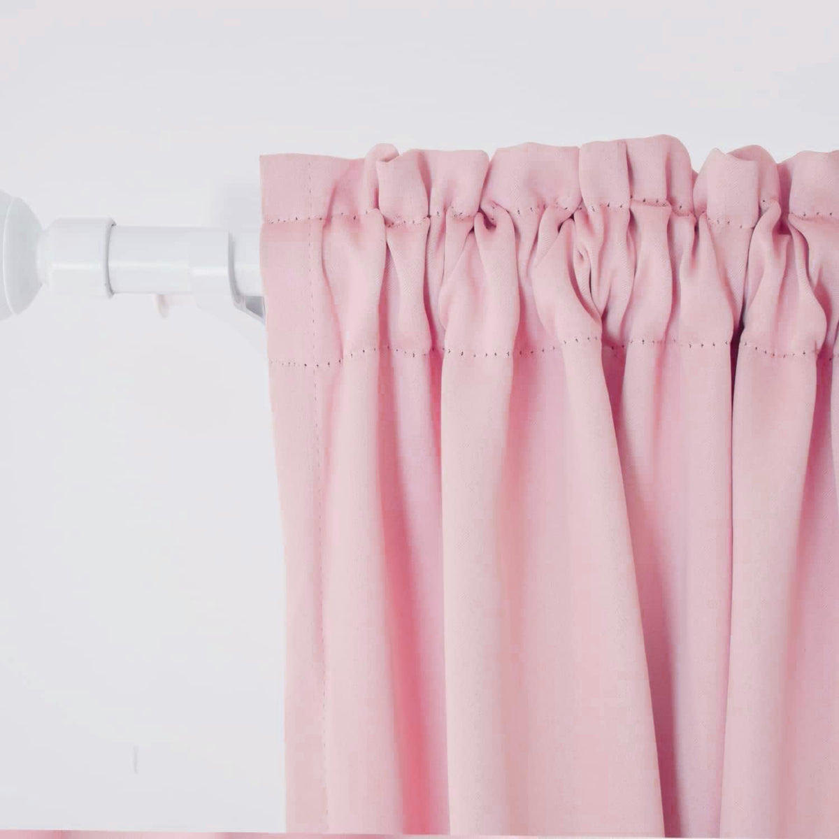 Pink Small Tiers Kitchen Short Small Mini Window Curtains Valance 14 inches Length Blackout Home Decor Blackout Basement rv Camper Living Room/Bedroom 52W by 14L 1 Piece Rod Pocket