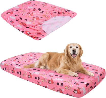 Replacement Dog Bed Covers Elastic Edged Washable 52" x 28" x 6"