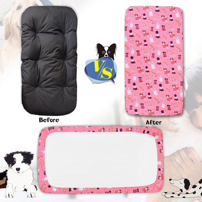 Replacement Dog Bed Covers Elastic Edged Washable 52" x 28" x 6"