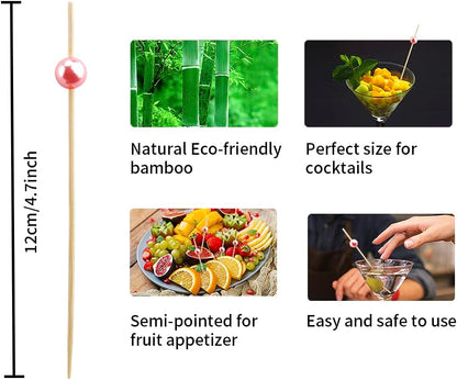 120PCS Cocktail Picks Toothpicks for Appetizers Cocktail Picks for Drinks