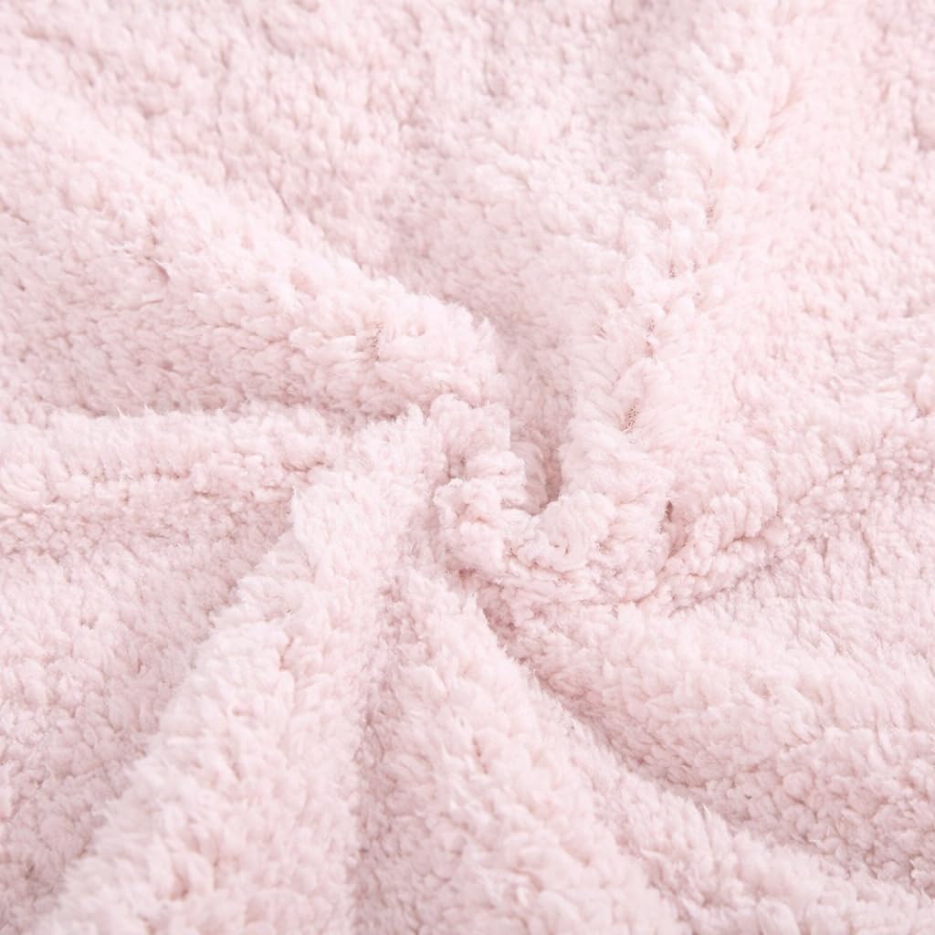 Sherpa Pillowcases Set of 2, 20"x26", Zipper Closure (Pink)