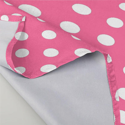Pink Polka Dot Cloth Napkins 20 x 20 Inch Dinner Napkin for Indoor Outdoor Restaurant Lunch Party Decor, Soft Reusable Washable, Set of 4