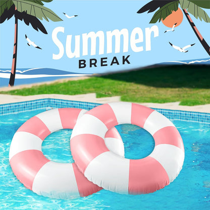Classic Striped Pool Floats for Adult