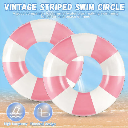 Classic Striped Pool Floats for Adult