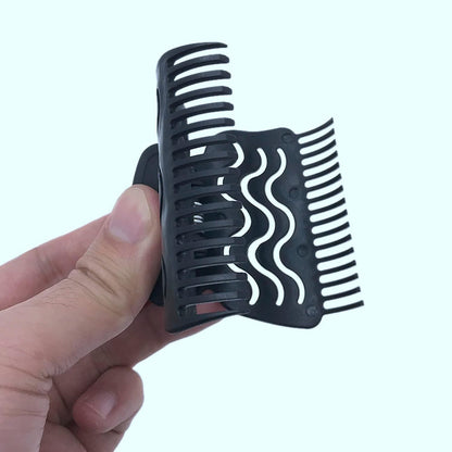 6pcs/set Detachable Handle Hair Roller Brush with Positioning Clips Aluminum Ceramic Barrel Curler Comb for Fine, Thick Hair - Pink