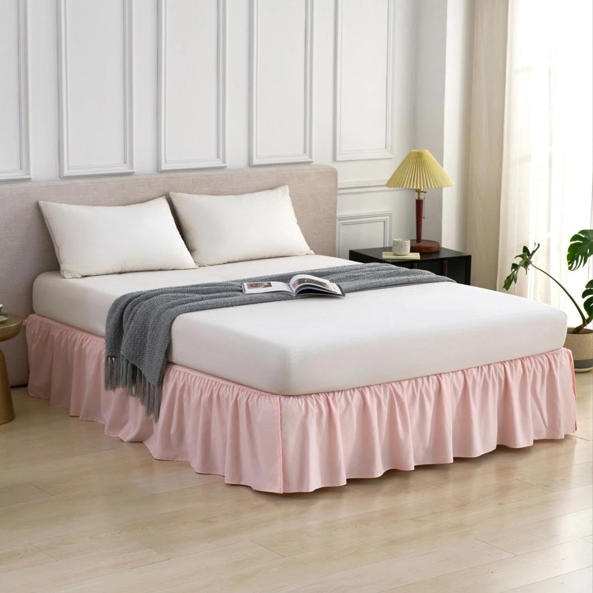 Bed Skirt Queen Size Ruffled Bed Skirt, 14'' Queen Dust Ruffle Bed Skirts